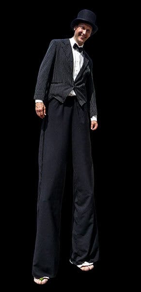 Stelzenläufer Detlef Vogt