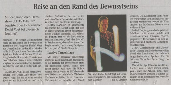 Zeitungsbericht