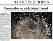 Feuershow zur langen Einkaufsnacht Bad Königshofen