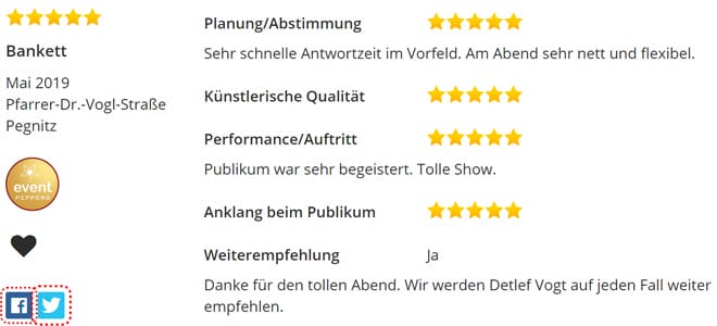 Bewertung Abschlussfeiern Ideen