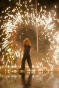 Feuershow - runden Geburtstag feiern Ideen Winter