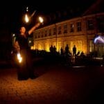 Bamberg Feuershow Fackeljonglage