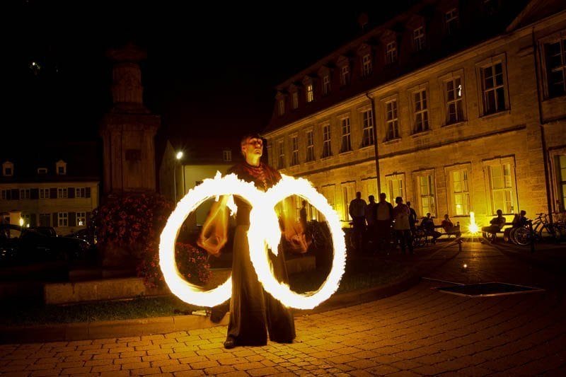 Feuershow zum Firmenevent