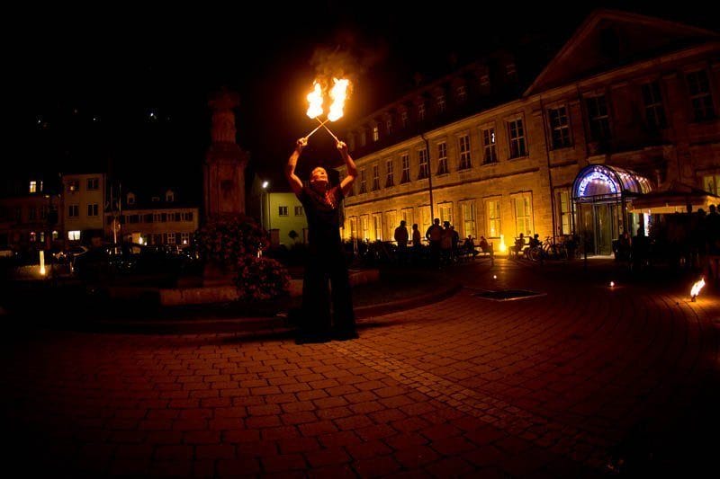 Fackeln Feuershow Bamberg