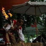 Feuergaukler am Mittelaltermarkt