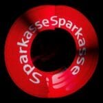 Firmenlogo in der Leuchtshow