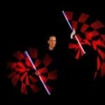 Stäbe Lichtjonglage LED Jonglage