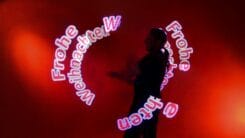 LED Lichtshow zur Weihnachtsfeier