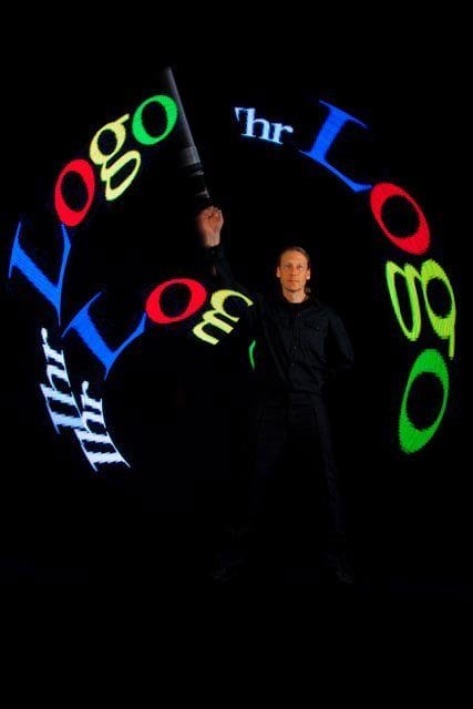 Logo bei der LED Show in Kitzingen