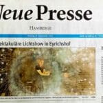 Feuershow Zeitungsauschnitt Detlef Vogt