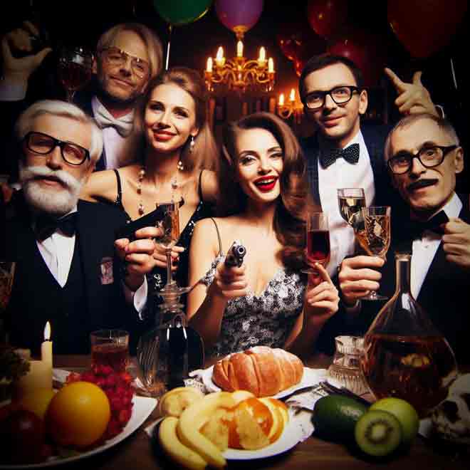 Krimidinner eine der Geburtstagsparty Ideen