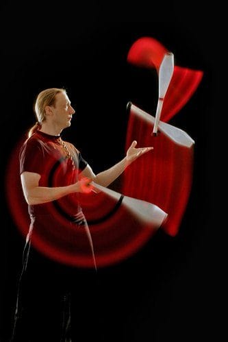 Leuchtshow Leuchtkeulen Jonglage