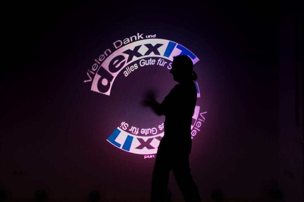 Lichtshow Logo Darstellung