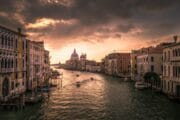 Abendstimmung mit Blick auf den Canale Grande