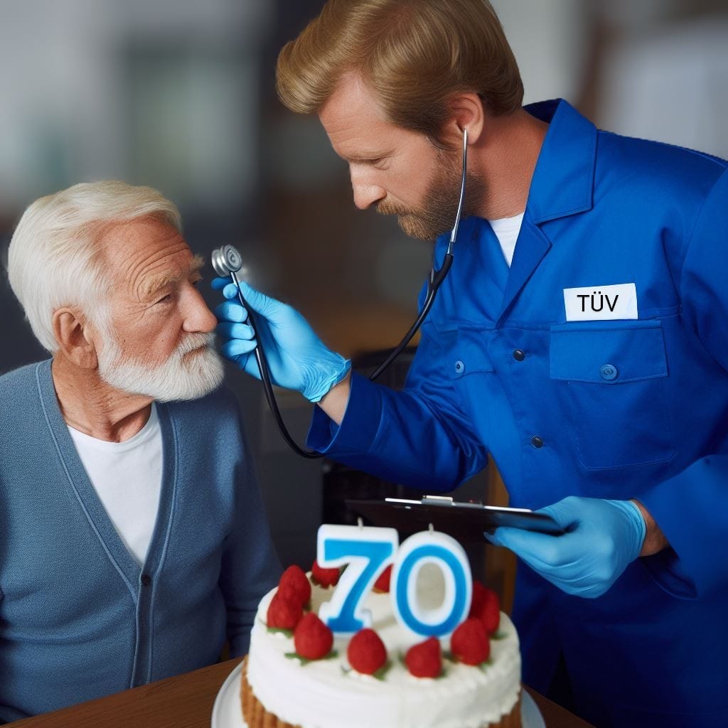 Lustiger Fitnesstest zum 70. Geburtstag