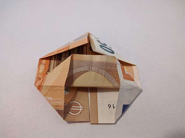 Herz Geldscheine falten