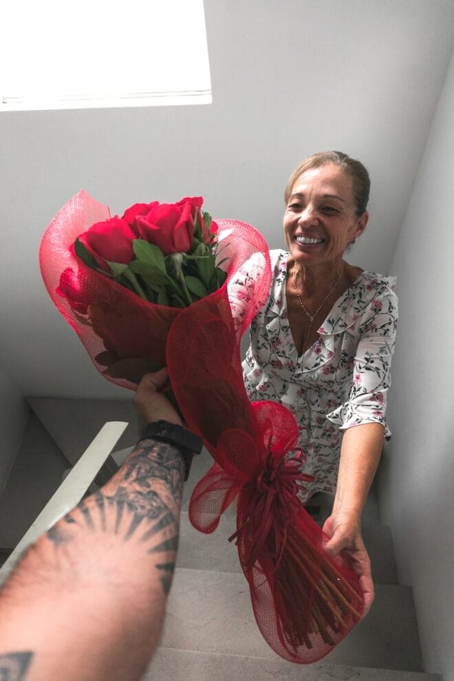 Kreative Geschenke zum 60, Geburtstag - Rote Rosen