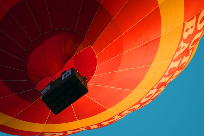 Geschenkideen zum 40. für schwindelfreie: Ballonfahrt