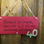 Perfekt mit 40